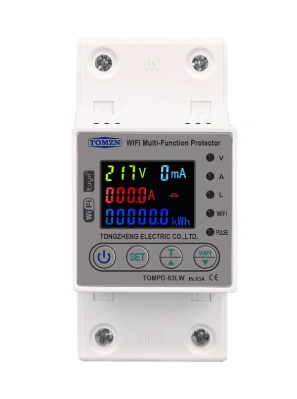 TOMZN TOMPD-63LW 63A WiFi Akıllı Kaçak Akım Rölesi - Image 1