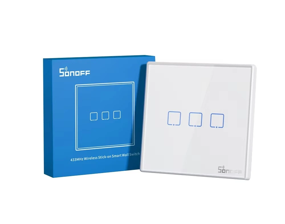 Sonoff T0-EU-3C Akıllı Dokunmatik Duvar Anahtarı - Image 1