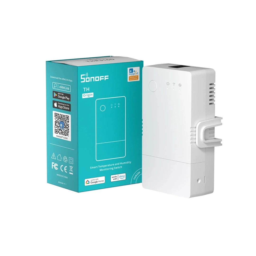 Sonoff TH ORIGIN 16AH Wifi Sıcaklık ve Nem Takip Rölesi - Image 1