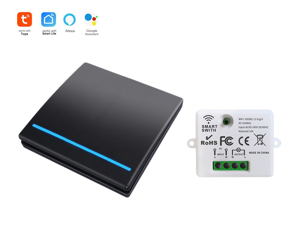Tuya uyumlu zigbee 1 tuşlu senaryo butonu ve 1 adet ışık anahtarı seti