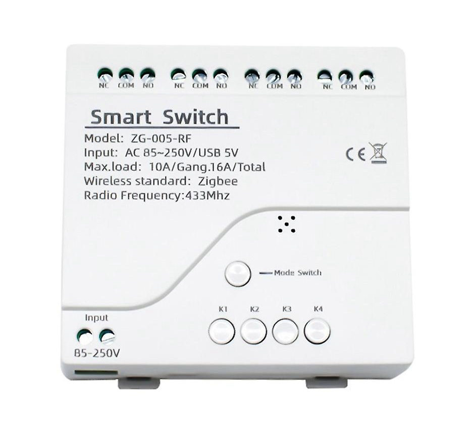 Tuya Zigbee 4CH RF433 Akıllı Anahtar Modülü - Image 1