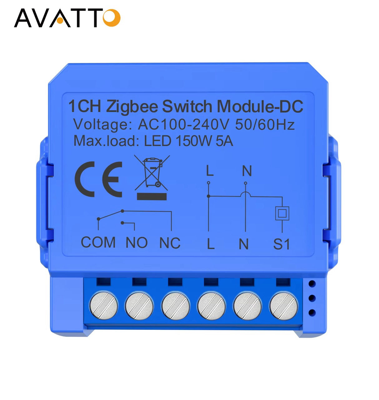 Tuya ZigBee Kurukontak DC 1 kanallı Anahtar Modülü