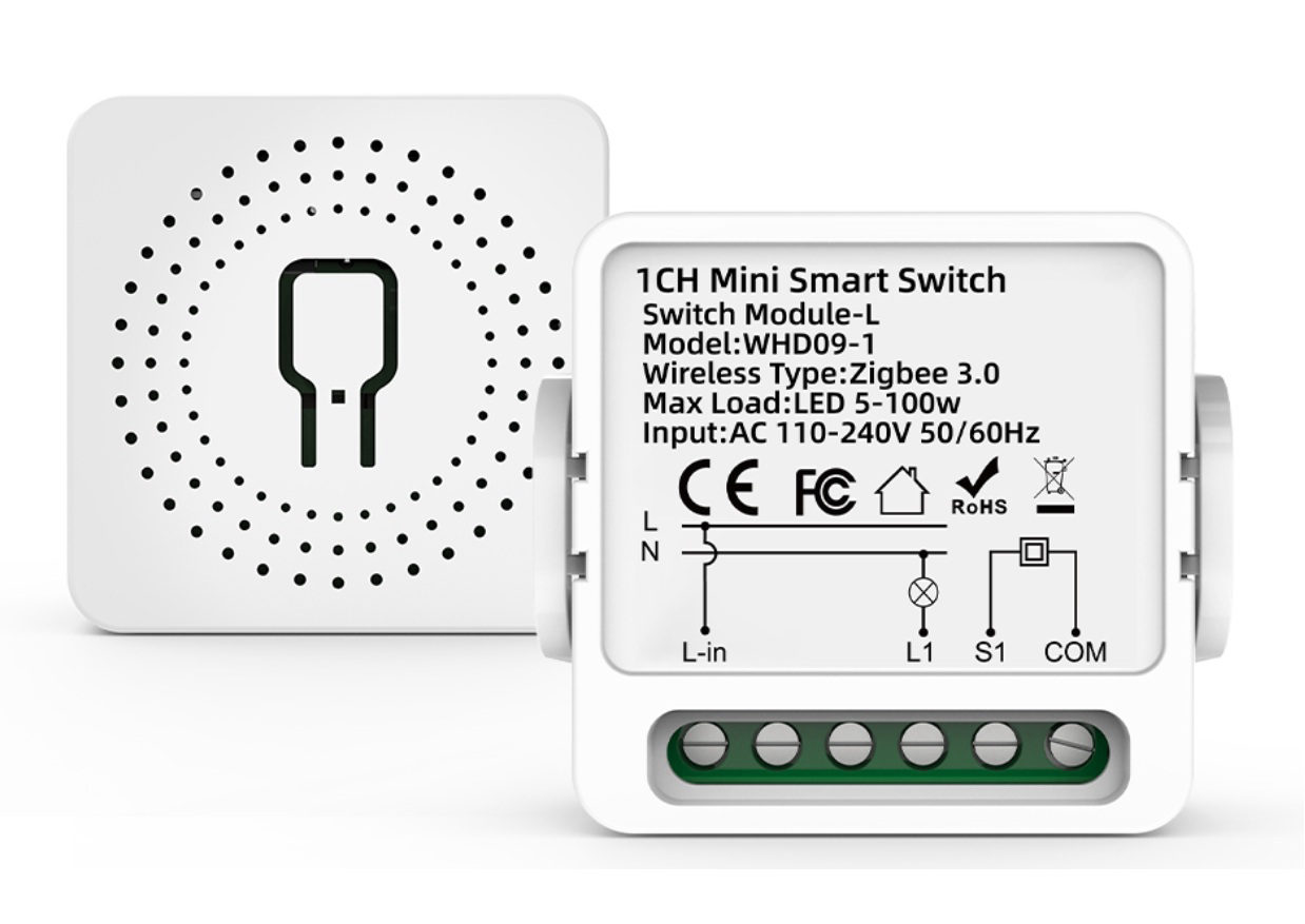 Tuya ZigBee Nötr Gerektirmeyen 1ch Nötrsüz Röle Akıllı Anahtar