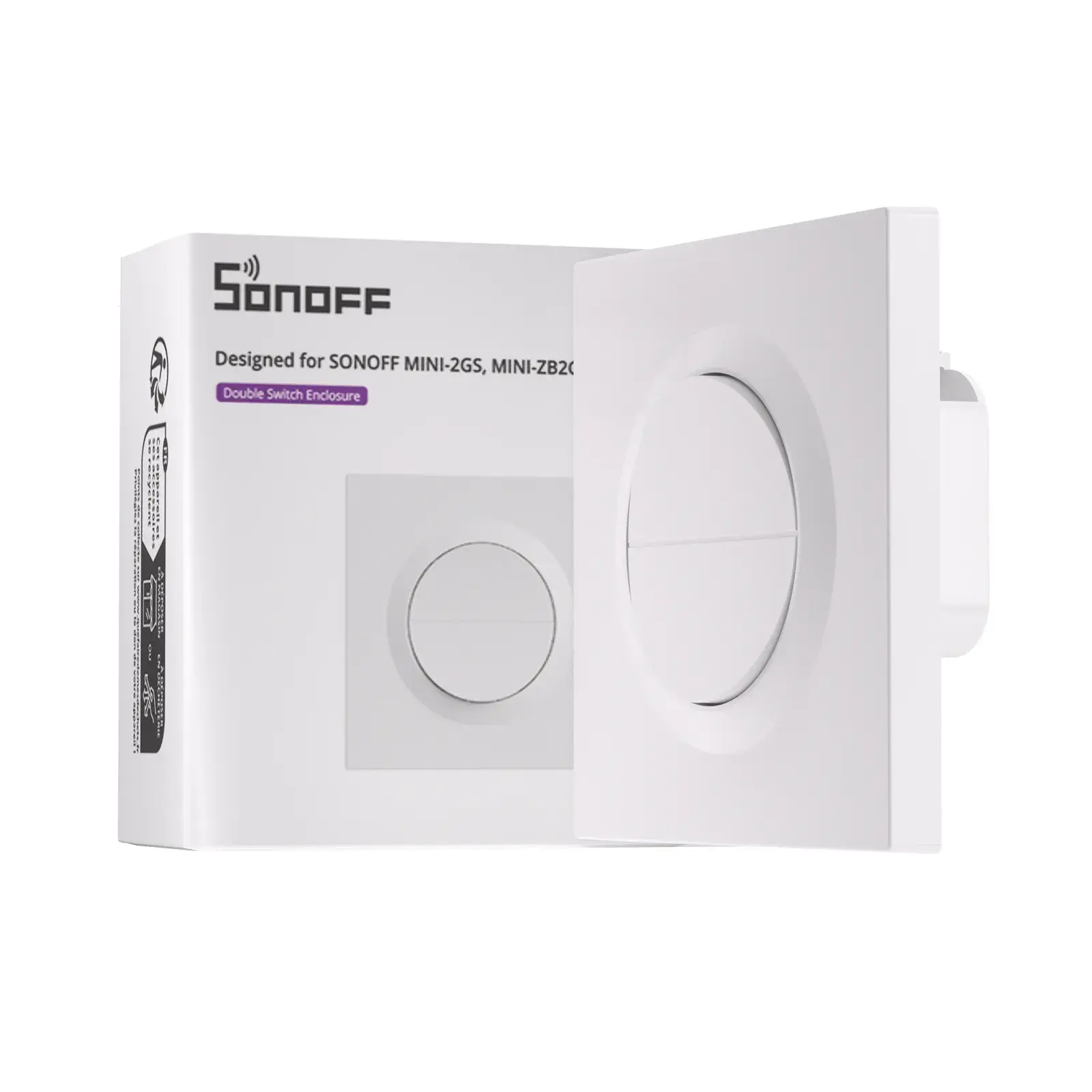 SONOFF Fusion Serisi 2'li Duvar Anahtarı Kapağı | E2GS - Image 1