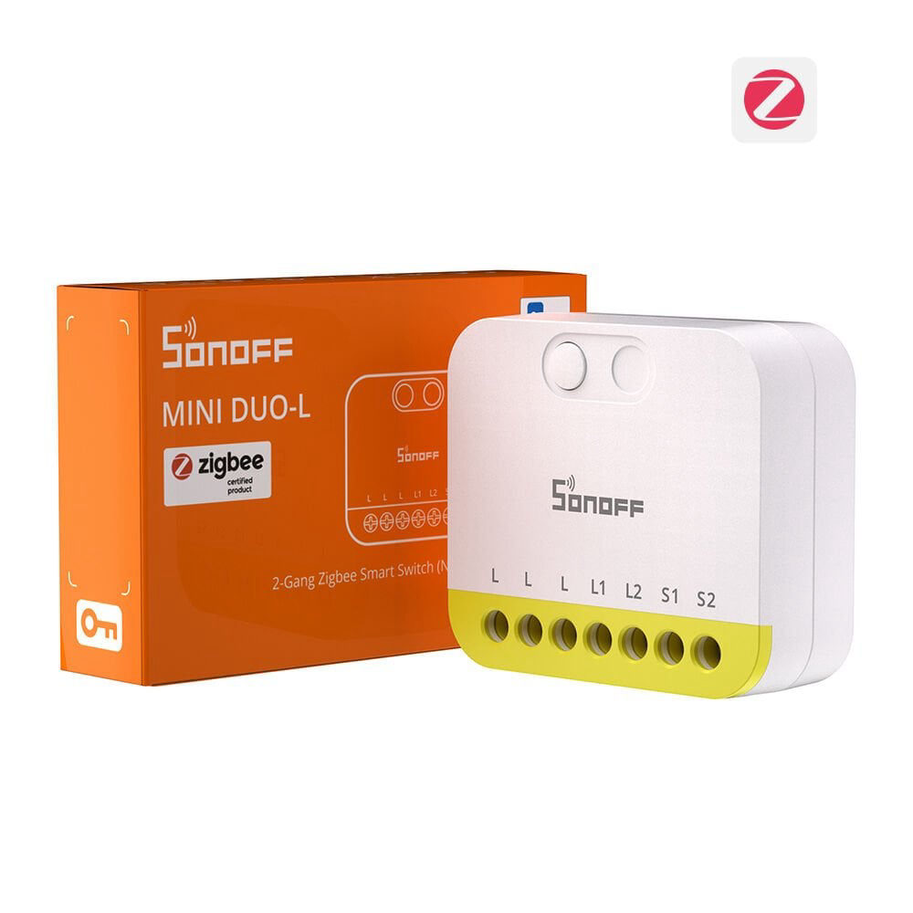 SONOFF Mini-ZB2GS-L Duo Nötrsüz ZigBee 2 Kanallı Akıllı Röle - Image 1
