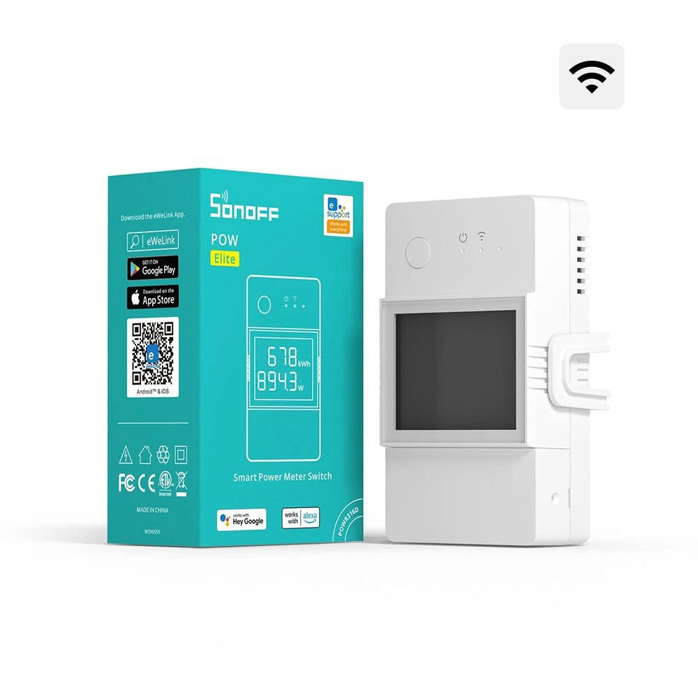 Pow R3 20A Dijital Ekranlı Akıllı Enerji Ölçer Röle - Image 1