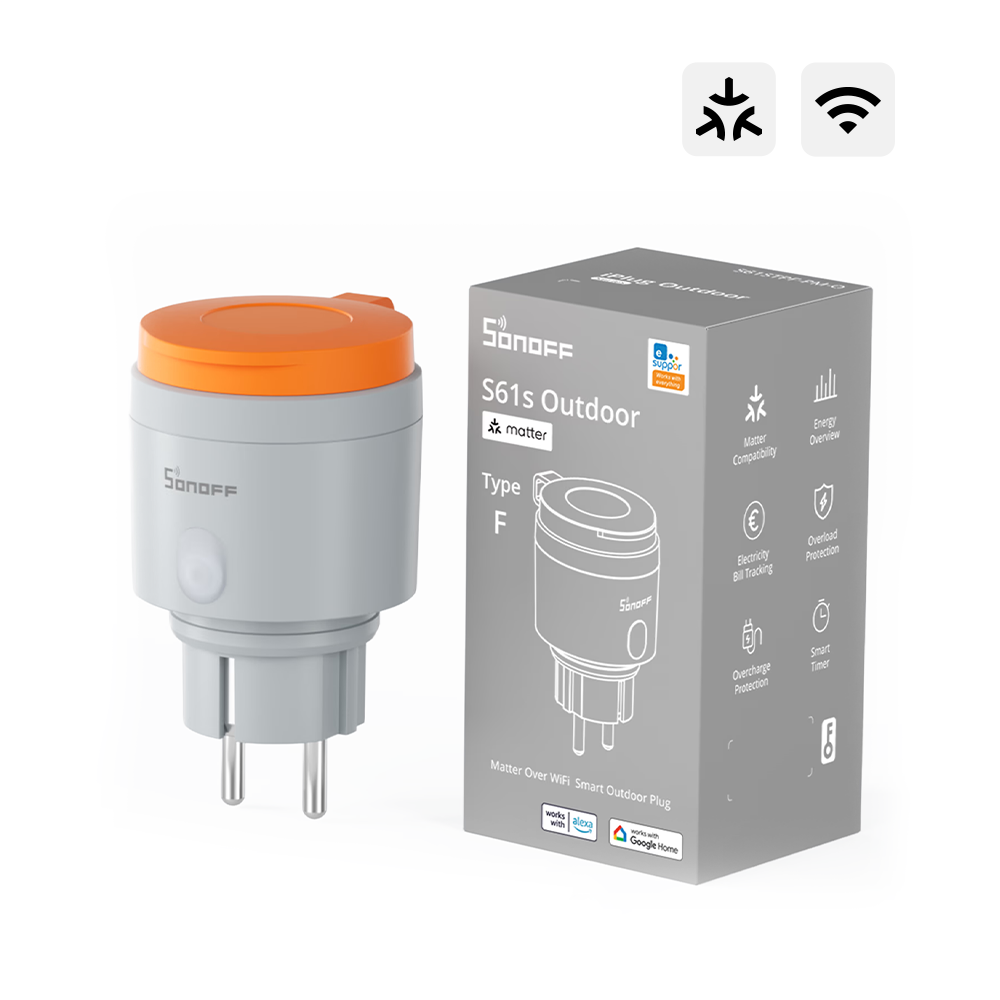 SONOFF S61s Dış Mekan Matter Akıllı Priz | S61STPF-PM-O - Image 1