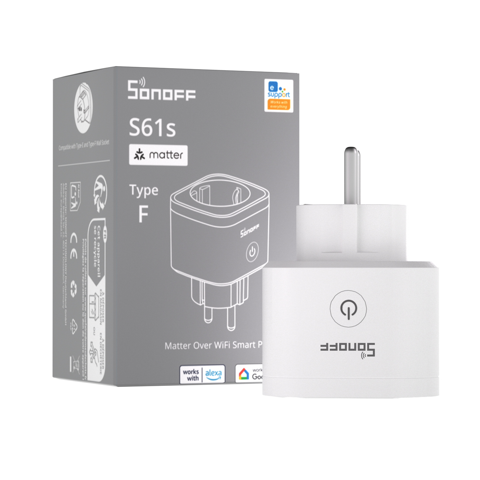 SONOFF iPlug Gen2 Matter Akıllı Priz | S61STPF - Image 1