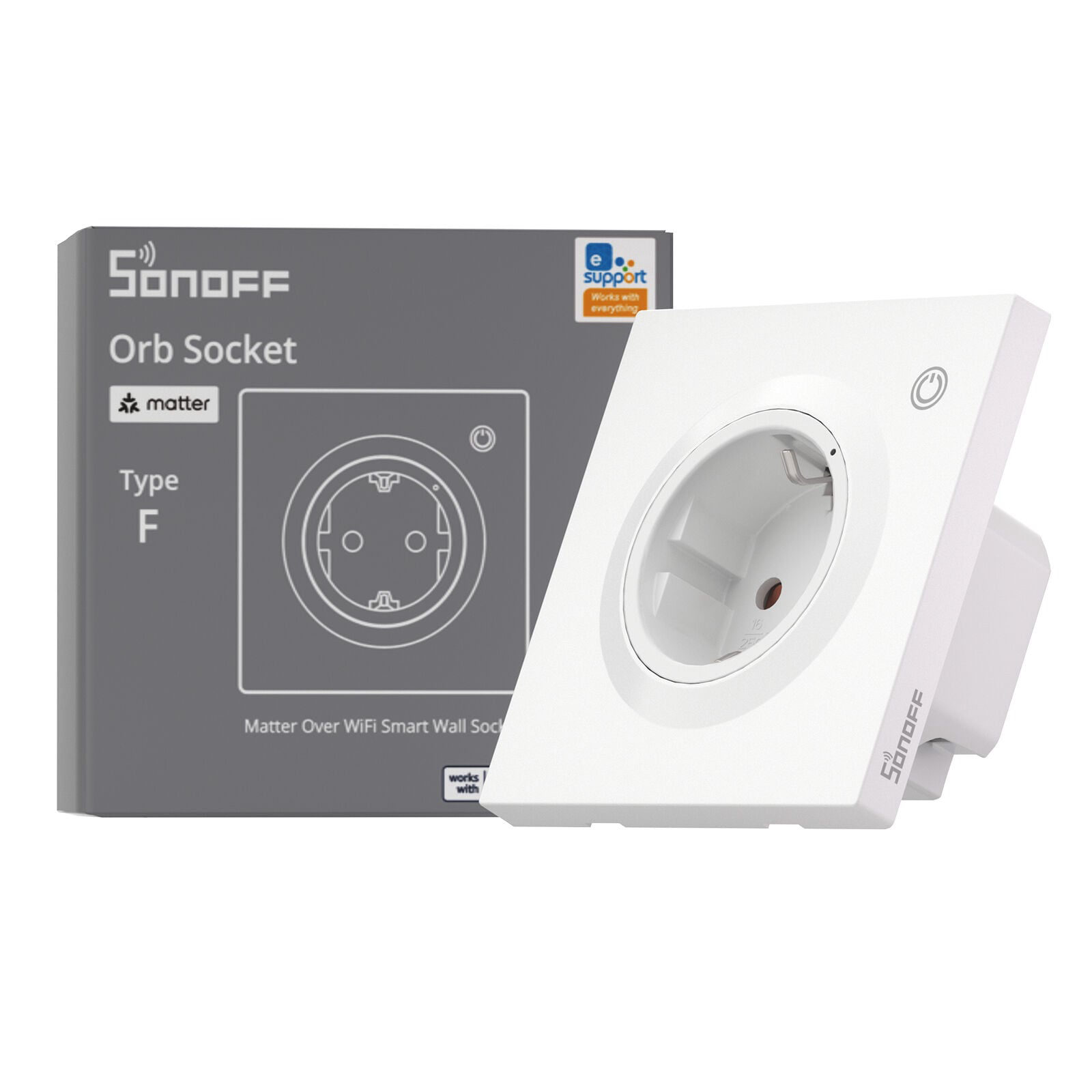 SONOFF Fusion Serisi Matter Akıllı Duvar Prizi | WS01TPF-E - Image 1