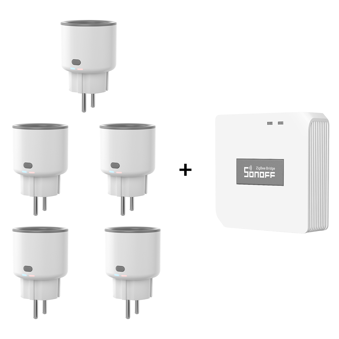 SONOFF S60 5’li Akıllı Priz ve Zigbee Bridge Pro Seti - Image 1