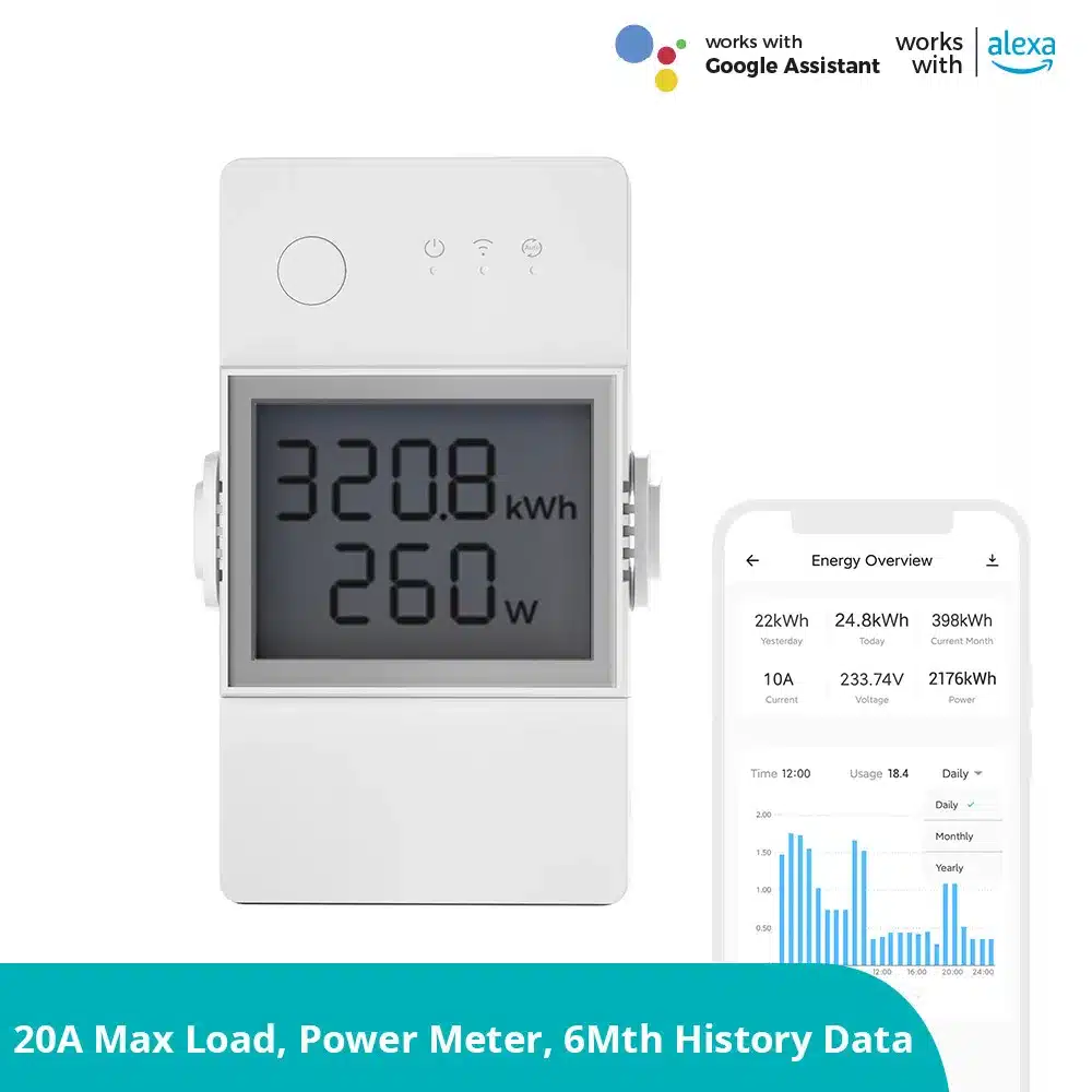 Smart WiFi Sonoff Pow Elite 20A